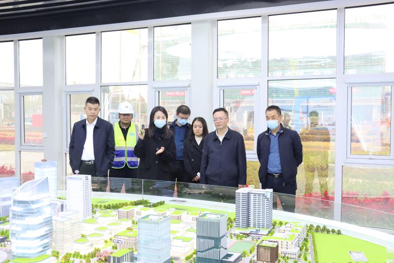 2022年11月，岳陽市人大常委會副主任喻文赴岳陽自貿片區產業綜合體項目調研